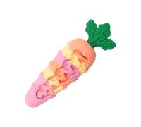 Shurhome Not Deadly Elastomer Dog Teething Toy Carrot Shape with Noise Maker for Aggressive Consumers Silicone Creaky Odontological Teething Toy