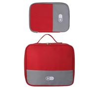 Shurhome of 2 Portable Double Size Medicine Case with Smooth Zippers Survival Emergencies Bags Perfect for Outdoor Activity Travel Clinical Planner