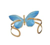 Shurhome Openable Stainless Steel Bangle, Butterfly Design Flexible Jewelry for Women & Men, Present for Casual Formal Occasions Dainty Open Ended for Daily Wear