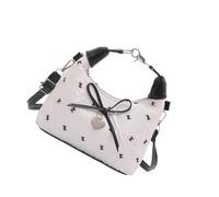 Shurhome Organized PU Bag with Decorative Bend Multiple Functional Compartment Ergonomic Plan Elegant Work Small Square Shoulder