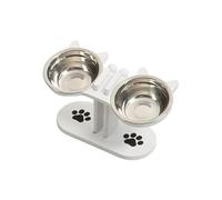 Shurhome Pet Food Water Dispenser Adjustable Stand Elevated Feeder for Dry Treats Home Accessory Dry Food Pet Bowl