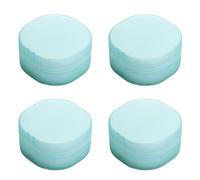 Shurhome Portable Square Makeup Cotton Holder, Hygienic Clear Container with Sealed Lid for Travel & Bathroom Essentials Hygienic Makeup Cotton Holder