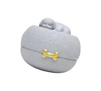 Shurhome Pose Design Pet Urn Box for Ashes and Teeth Furs Keepsakes Resin Memorial Cremation Box for Dog Cats Loss Pet Urn for Ashes