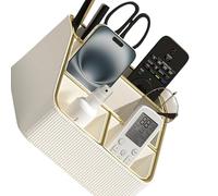 Shurhome Practical Gift Remote Control Tray with Multi Section Layout to Keep Neat on Bedside or Elegant Nightstand Organizers Featuring Soft Lining and Anti Materials Easy to for Lasting Use