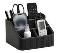 Shurhome Practical Gift Remote Control Tray with Multi Section Layout to Keep Neat on Bedside or Elegant Nightstand Organizers Featuring Soft Lining and Anti Materials Easy to for Lasting Use