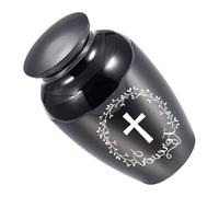 Shurhome Premium Sealed Pet Cremation Container Resistant Aluminum Alloy Urn for Cats Dog Keepsakes Large Aluminum Pet Urn