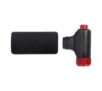 Shurhome Reinforced Machining Aluminum Cycle Fan Rapid Carbon Dioxide Inflation Ice Proof Grip Double Gate Structure Cycling Crisis Tool Tiny Carbon Dioxide Fan for Road Mountain Cycle