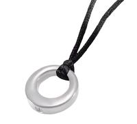 Shurhome Souvenir Cremation Jewelry Necklace Pendant Neckchain with Metal Pendant for Ashes Storage and Sentimental Item Grief Necklace