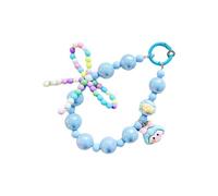 Shurhome Sparkling Crystal Bead Cellphone Chain Strap Fashionable Phone Lanyard Keychain Decorative Charm for Women Accessories Bead Phone Chain for Women