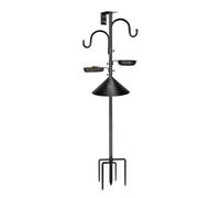 Shurhome Strong Outdoor Bird Feeder with Weatherproof Metal Construction and Multiple Hanging Points Weatherproof Bird Feeder Holder