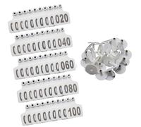 Shurhome Sturdy Flexible Ear Markers for Livestock Tracking Pack of 100 Extra Large Pieces for Cattle Sheep and Pigs Permanent Ear Identifiers