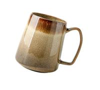 Shurhome Sturdy Raku Glazed Tapered Coffee Mugs with Generous 350Ml Capacity Artistic Coffee Cup for Tea and Coffees Cone Shape Cup
