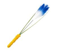 Shurhome Teasing Toy Interactive Tail Grass Dog Long Poles Teasing Stick Bites Resistant Cats Sound Toy Pet Supply Grass Styles Cats Teaser Rod