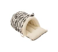 Shurhome Transformable 360 Enclosed Cats Bed Soft Plush Materials for Secure Warm Hide for Winter Use Cotton Cats Bed