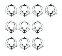 Shurhome Winglike Charm Mixture Jewelry for Halloween Parties Thin Plan in Midnight White Dyes Thin Halloween Jewelry