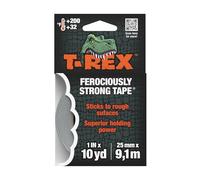 T Rex Tape Ferociously Strong Waterproof Graphite Grey Tape, 25mm x 9.14m, A High Strength Duct or Gaffer Cloth Adhesive Repair Tape, From the Makers of the Original Duck Tape