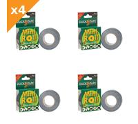 Shurtape Duck Tape® Mini Roll 25mm x 10m Black - 4 Pack