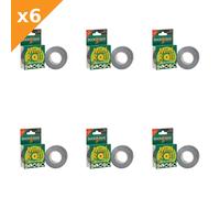 Shurtape Duck Tape® Mini Roll 25mm x 10m Black - 6 Pack