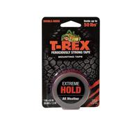 T-Rex Tape Mounting Tape Extreme Hold – Double-Sided Heavy-Duty Black, Holds 50 lb, 25mm x 1.5m