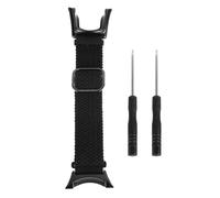 Shurzmotic Braided Elastic Nylon Watch Band for Ambit 1 2 2S 2R 3 Sport 3 Peak, Quick Release Wrist Strap with 2 Screwdrivers for Daily Wear and Workouts (Black)