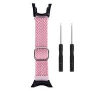 Shurzmotic Braided Elastic Nylon Watch Band for Ambit 1 2 2S 2R 3 Sport 3 Peak, Quick Release Wrist Strap with 2 Screwdrivers for Daily Wear and Workouts (Roseate)