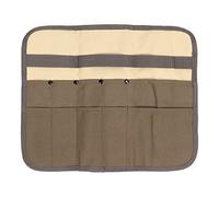 Shurzmotic Portable Hanging Canvas Cookware Set Storage Bag, Camping Kitchen Storage Organizer, Multi - Pocket Cutlery Storage Bag with Durable Canvas for Outdoor Picnic BBQ Beach