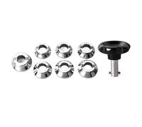 Shurzmotic Watch Back Case Opener with Steel Teeth, Screw Thread Watch Opener Tool, Durable Steel Watch Cover Remover for Watchmakers and Enthusiasts, Includes 8 - Piece Set