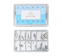 Shurzmotic Watch Winding Stem Extender, Stainless Steel Watch Stem Extender Repair Tool, Professional Replacement Accessory for Watchmakers with 12 Sizes, Portable Design for Watch Repair Sho