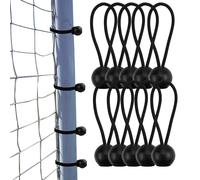 Shurzzesj Bungee Straps - Elastic Strong Ball Bungee Cords - Elastic Cords with Balls, Heavy Duty Tie Down Cord for Shelter, Gazebo, Camping, Tent, Awning