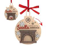 Shurzzesj Christmas Countdown Ornament,Christmas Countdown Decorations for Tree - Cute Countdown to Christmas Ornaments, Advent Decorations, Car Pendant for Christmas Home Door