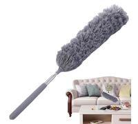 Shurzzesj Extension Duster | Retractable Dust Brush Cleaner - Cobweb Duster with Telescoping Pole, Spider Web Brush & Ceiling Duster for Blinds Furniture