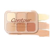 Shurzzesj Facial Concealer Palette - 6 Color Makeup Concealer Powder Palette | Silky Texture Cosmetic Tool for Shopping, Daily Use, Dating, Parties, Night Out