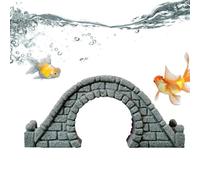 Shurzzesj Fish Tank Arch Bridge Decor, Artificial Bridge Model for Fish Tank Landscape, Stone Bridge Garden Decoration for Fish Tank Landscape Accessories