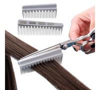 Shurzzesj Hair Cutting Scissors, Hair Scissors with Comb - 2-in-1 Hair Cutting Scissors and Comb Ergonomic Haircut Scissors with Removable Magnetic Comb for Salon Stylists, Beauticians and