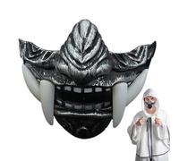 Shurzzesj Halloween Fangs Face Covers, Fangs Face Covers, Cosplay Horror Half Face Fangs, Funny Halloween Fangs, Comfortable Wear, Animal Skull Design for Party