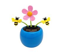 Shurzzesj Happy Dancing Solar Flower, Sunflower Solar Car Ornament, Reusable Solar Powered Car Toys, Shaking Head Car Ornaments for Bedroom, Dashboard, Home