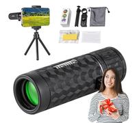 Shurzzesj High Power Prism Monocular Telescope | High Power Prism Compact Monoculars,High Light Transmittance Low Night Vision Monocular Telescope, Larger Vision Monoculars for Adults