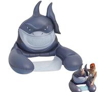 Shurzzesj Inflatable Water Chair - Sea Animal Design Pool Floating Bed - Reusable Thicken Floating Sofa Chair Inflatable Floating Raft For Beach