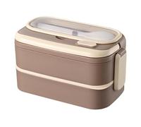 Shurzzesj Lunch Box Containers for Adults, Portable Thermal Lunch Box for Kids,Double Layer Stainless Steel Lunch Box with Cutlery - Prep Container