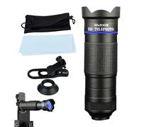 Shurzzesj Monocular Telescope for Smartphone, Multi-Functional Monoculars for Adults High Definition, 4K Resolution Super Zoom Lens for Fishing Hiking Camping Family Friends