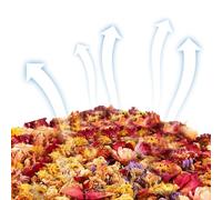 Shurzzesj Pet Bedding, 100g Dried Flower Paper Bedding Small Animal, Mat Moisture Absorption Long-Lasting Scents Calming Habitat Decoration for Small Ferret Chicken Indoor Cage Coop Cat