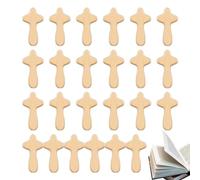 Shurzzesj Pocket Sized Holding Cross, Hand Held Cross, Wooden Clinging Cross, Small Wooden Crosses In Bulk, Clinging Cross To Fit In Your Hand, Palm Cross For Praying