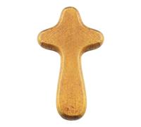 Shurzzesj Pocket Sized Holding Cross, Hand Held Cross, Wooden Clinging Cross, Small Wooden Crosses In Bulk, Clinging Cross To Fit In Your Hand, Palm Cross For Praying