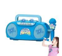 Shurzzesj Portable Karaoke Machine | Children's Musical Toys With Microphone | Microphones With Speaker Kids Adult Karaoke Machine, Kids' Instrument Accessories Portable Lighting Effect For Kids