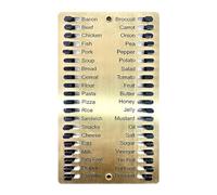 Shurzzesj Reusable Shopping List,Metal Shopping List,Shopping List Block | Stay Organized, Cultivate a Frugal Mindset, Shopping List for Efficient Travel to Centres