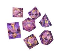 Shurzzesj Role Playing Dice, set Resin Role Play Board Game Dice, Tabletop Favors, Multi-Sided Dice Set For Parties Family Nights Friend Gatherings