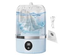 Shurzzesj Small Washer - Travel Washing Machine - Energy-Efficient, 3 Wash Programs, Travel Supplies For Baby Clothes Underwear Socks