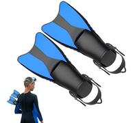 Shurzzesj Swimming Training Fins, Training Fins for Swimming, Swimming Fins with Fluid Mechanics Design with Adjustable Straps - Easy to Wear Training Fins with