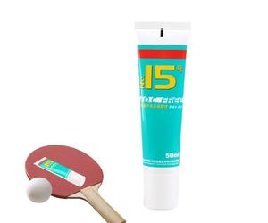 Shurzzesj Table Tennis Glue for Rubber - 50ML Table Tennis Racket Glue,No Hazards and Excellent Elasticity While The Ball Speed Enhanced After Gluing