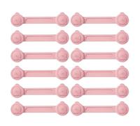 Shurzzesj Toddler Proofing Cupboard Locks | Protection 360° Rotation Buckle | 12 Pack Adjustable Cat Door Strap for Cabinet, Drawer, Door, Shoe Cabinet